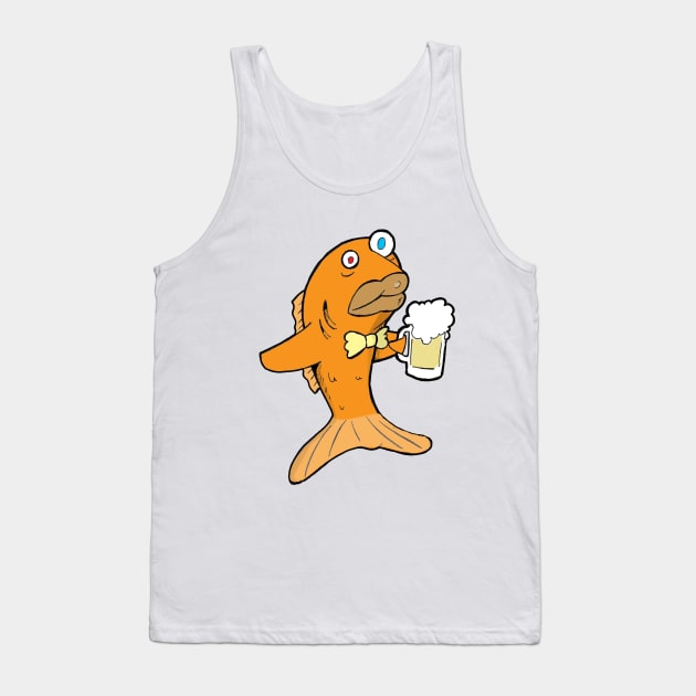 Gus Gus the Goldfish (Blank) Tank Top by tyrone_22